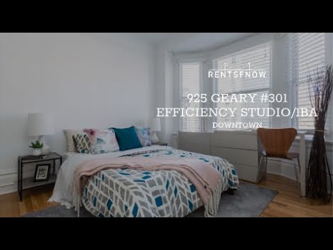 925 Geary #301, San Francisco Ca | Efficiency Studio 1 Bath