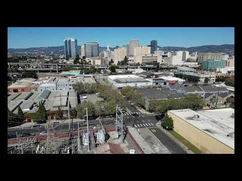 Aerial Footage From The Port Of Oakland, California