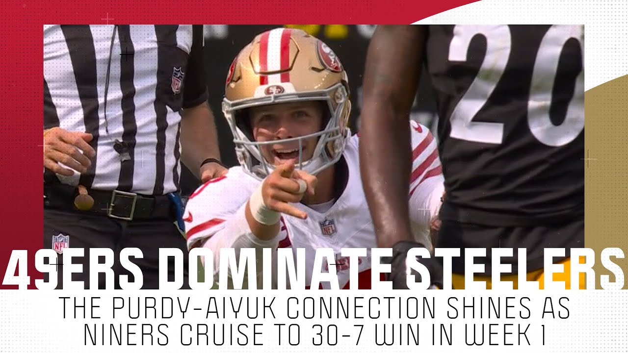 Brock Purdy, Brandon Aiyuk lead 49ers to convincing 30-7 win vs. Steelers in Week 1 | NBC Sports BA 2 Brock Purdy, Brandon Aiyuk Lead 49ers To Convincing 30 7 Win Vs. Steelers In Week 1 | Nbc Sports Ba