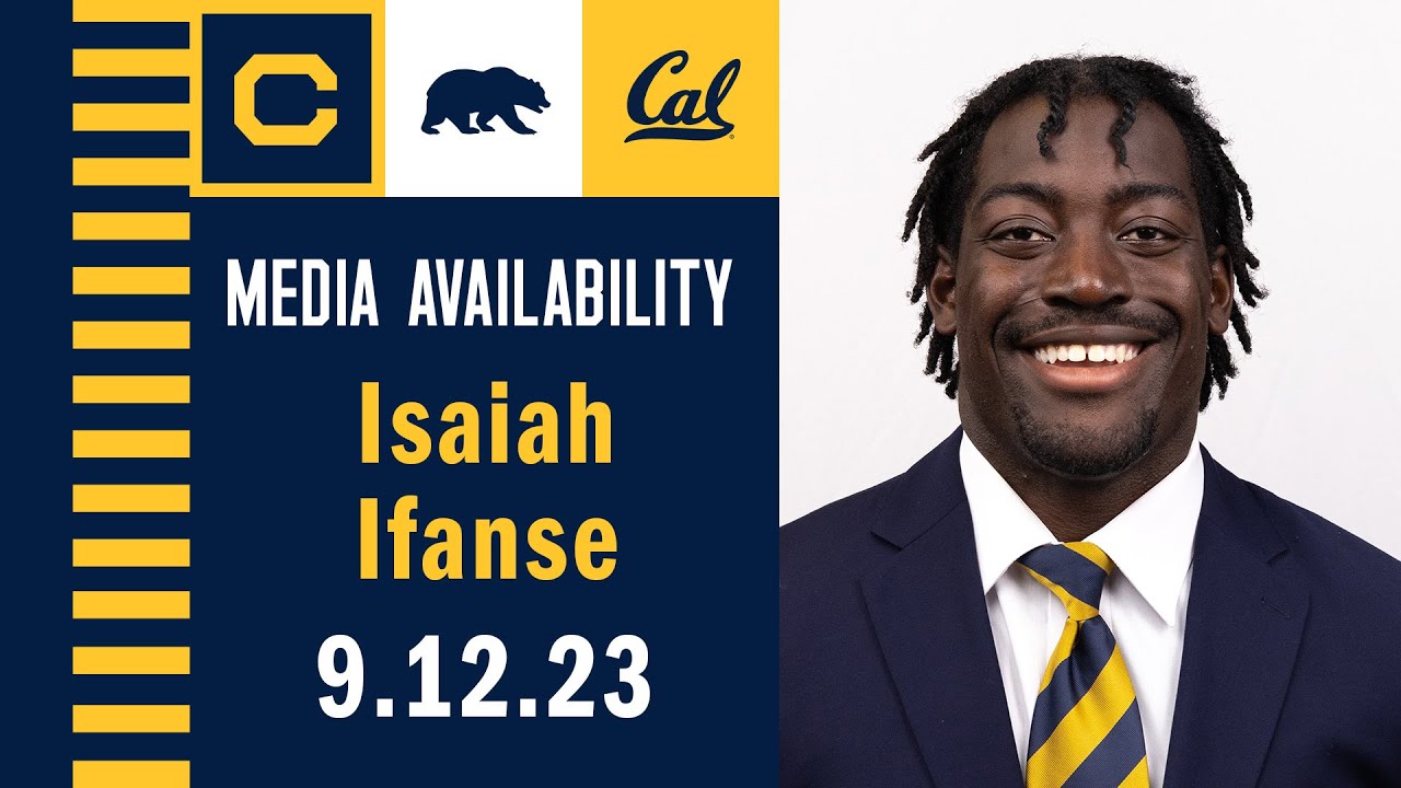 Cal Football: Isaiah Ifanse Media Availability (9.12.23)