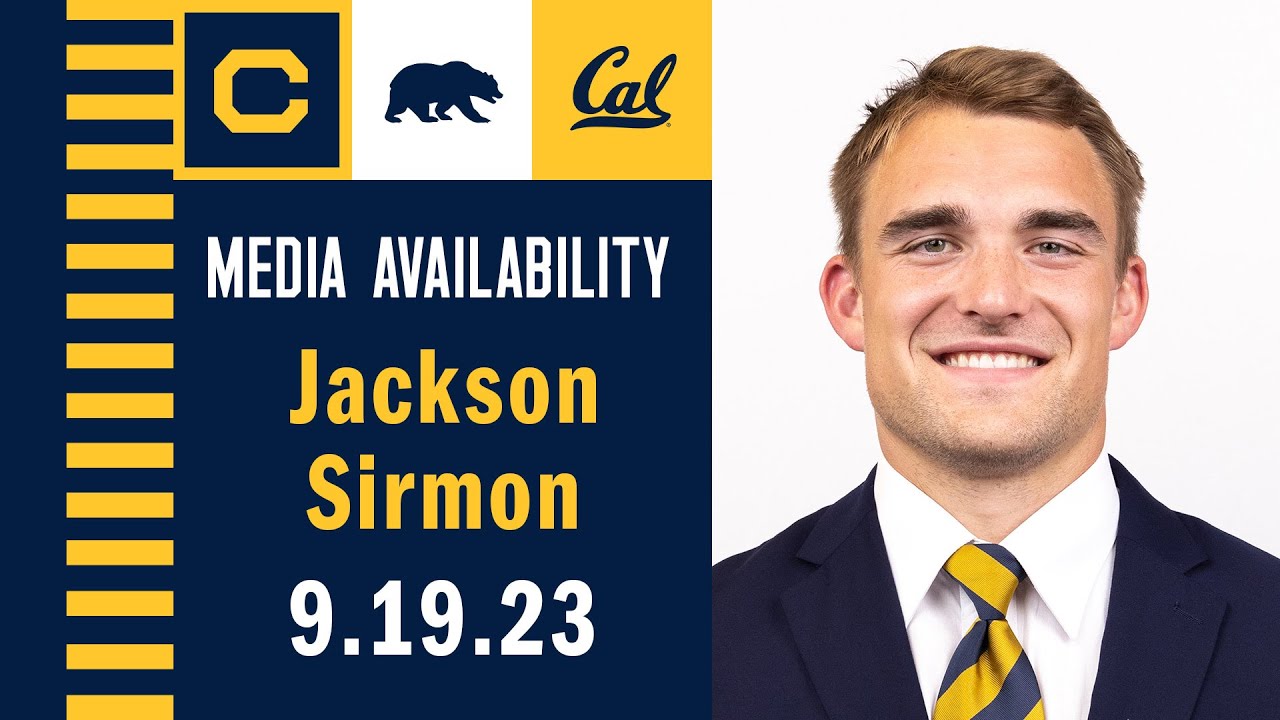 Cal Football: Jackson Sirmon Media Availability (9.19.23)