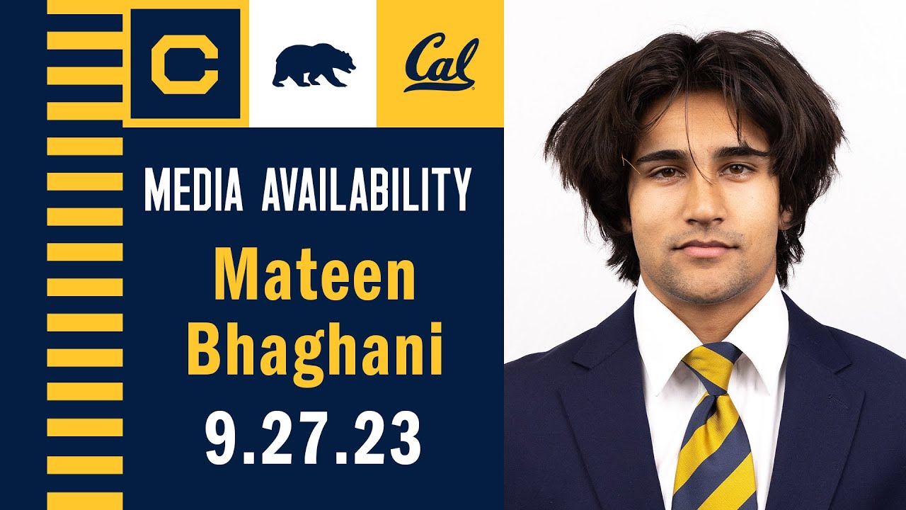 Cal Football: Mateen Bhaghani Media Availability (9.27.23)