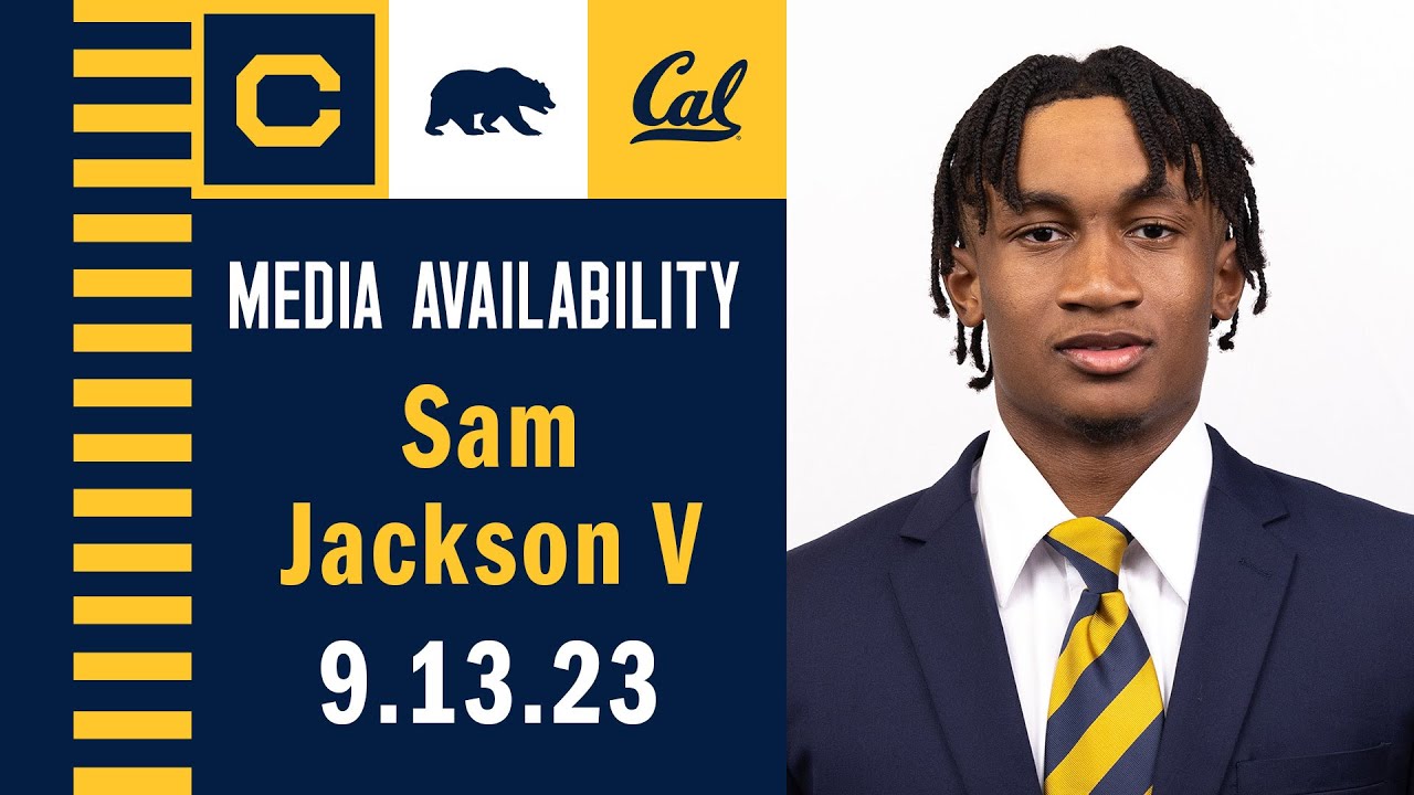 Cal Football: Sam Jackson V Media Availability (9.13.23)