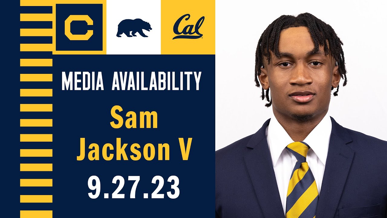 Cal Football: Sam Jackson V Media Availability (9.27.23)