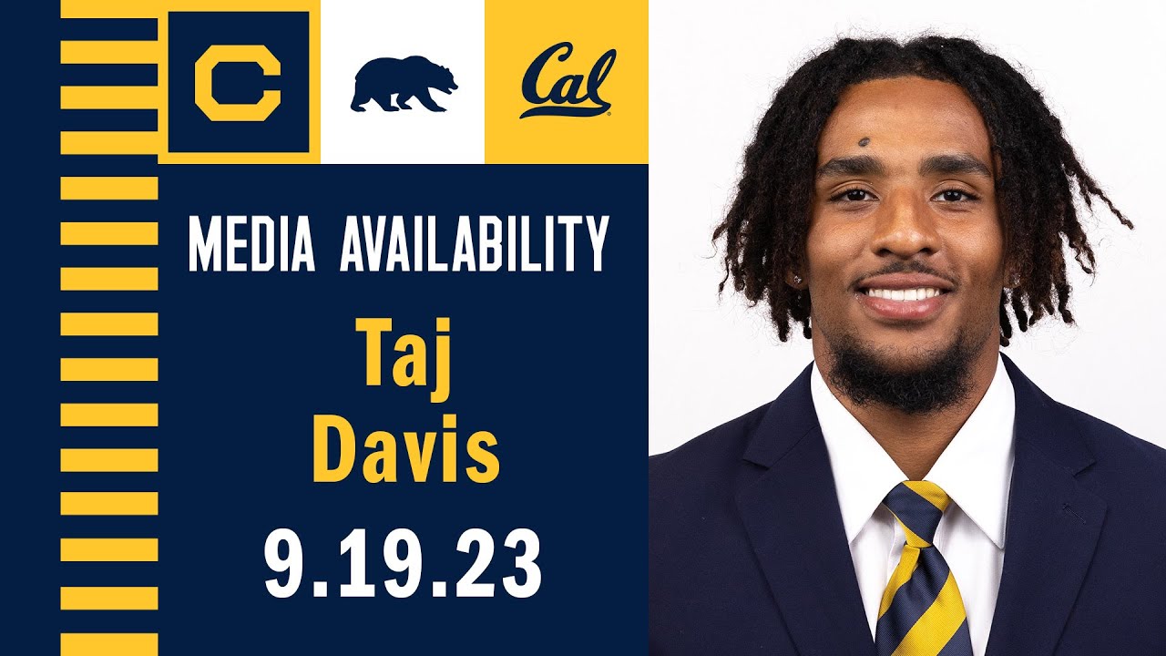 Cal Football: Taj Davis Media Availability (9.19.23)