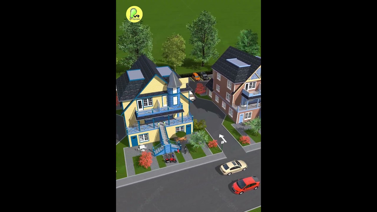 Design Ideas: Part 1, New Painted Ladies Style Houses, 3d Video #apartment #animation #sanfrancisco
