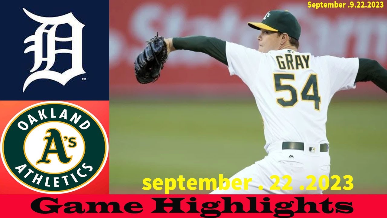 Detroit Tigers Vs. Oakland Athletics (9/22/23) Game 6+7th Highlights / Mlb Highlights Sept /22/2023