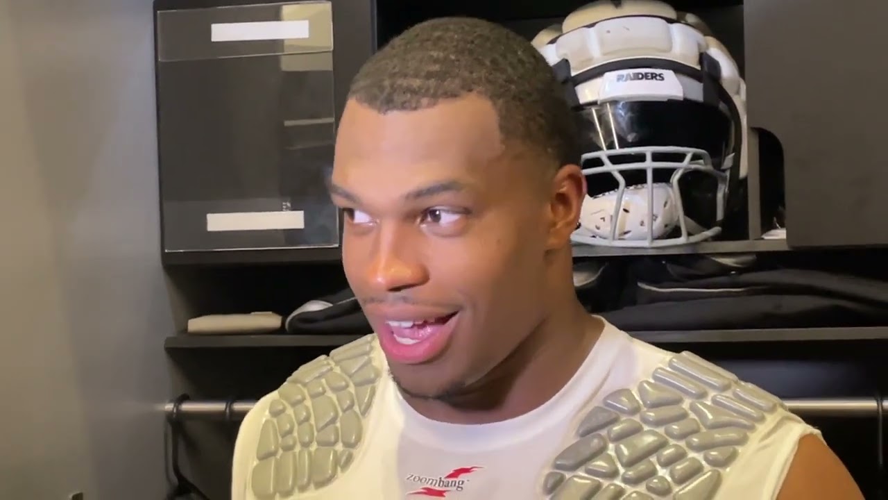 From The Las Vegas Raiders Locker Room At Los Angeles Chargers Week: De Tyree Wilson