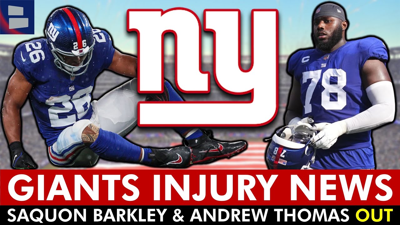 đ¨ Giants Injury News: Saquon Barkley & Andrew Thomas Ruled OUT vs. 49ers, WanâDale Robinson Update 2 đ¨ Giants Injury News: Saquon Barkley & Andrew Thomas Ruled Out Vs. 49ers, Wanâdale Robinson Update
