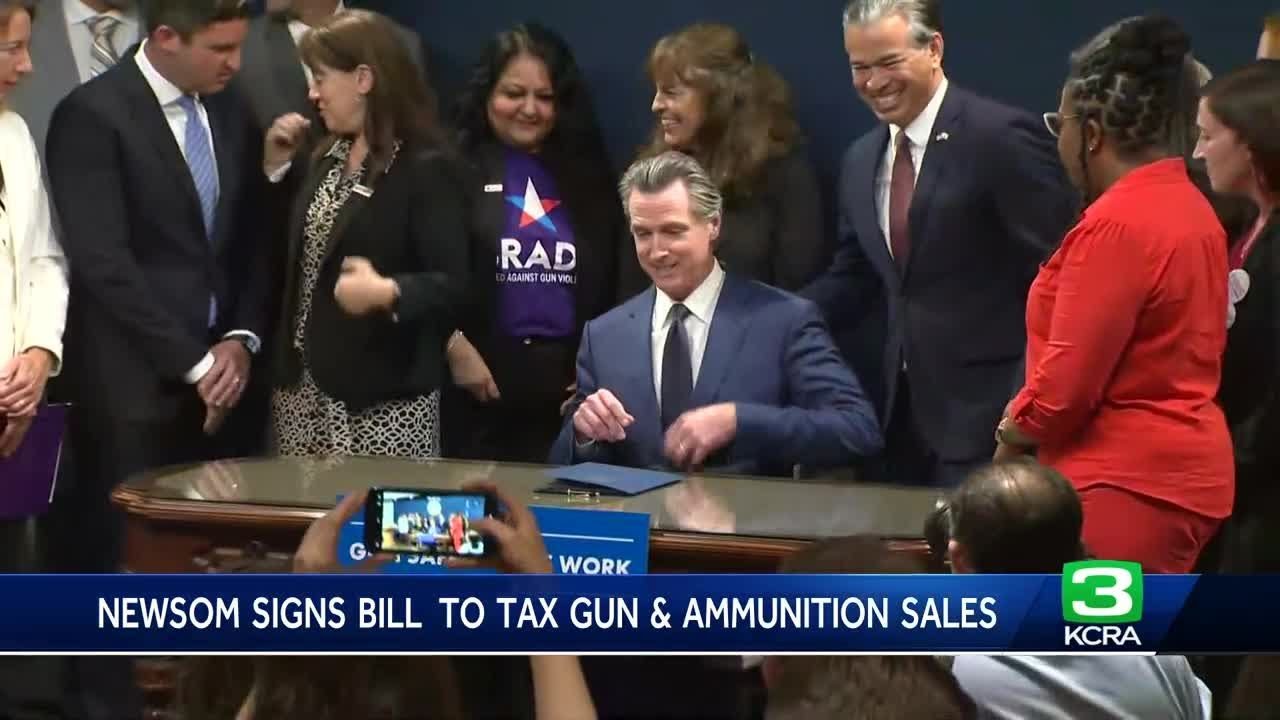 Gov. Newsom Signs Bill To Tax Gun, Ammunition Sales