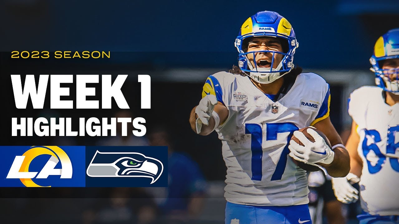 Highlights: Rams Week 1 Win Vs. Seahawks | Kyren Williams Tds, Puka Nacua’s Big Catches & More