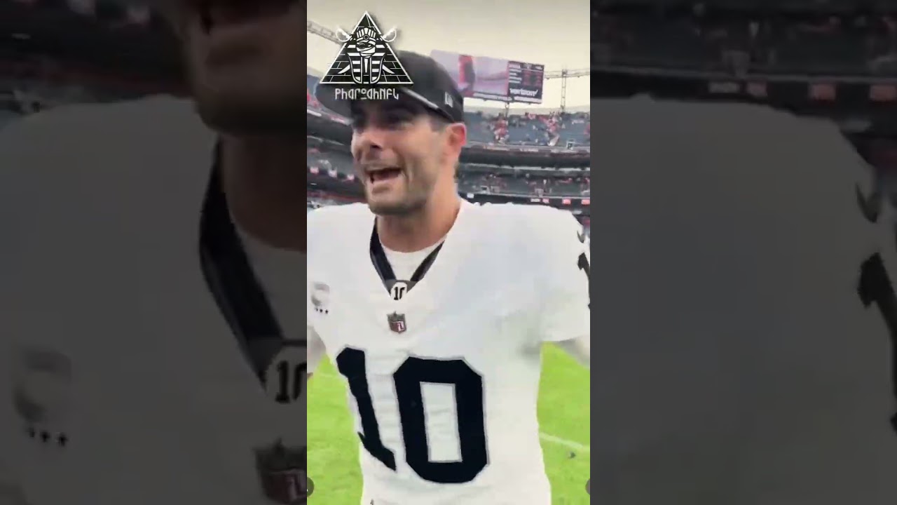 Jimmy G Ices🥶the Game With Winning Play! Raiders Celebrate!🔥#raiders #shorts