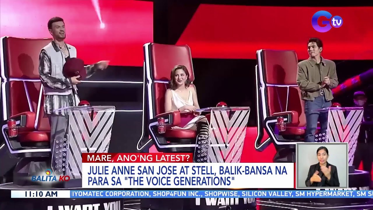Julie Anne San Jose At Stell, Balik Bansa Na Para Sa “the Voice Generations” | Bk