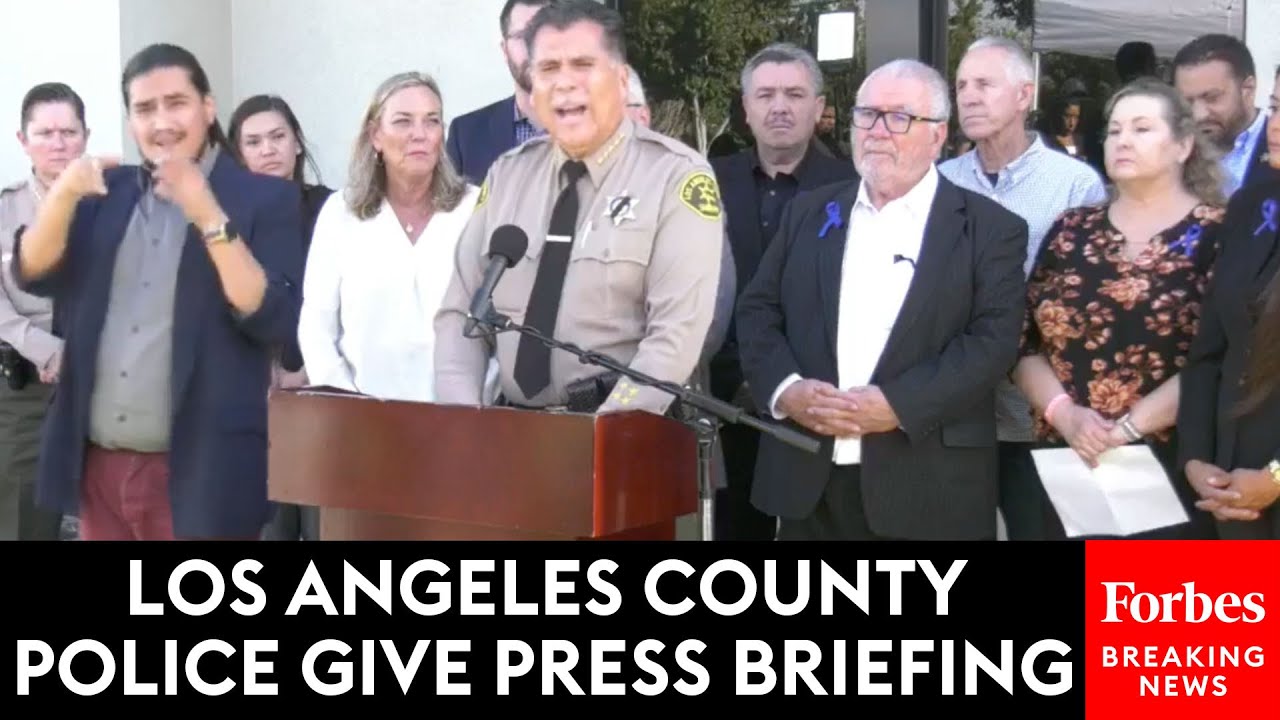 Just In: Los Angeles County Police Hold Press Briefing On Deputy Killed Sitting In Patrol Car