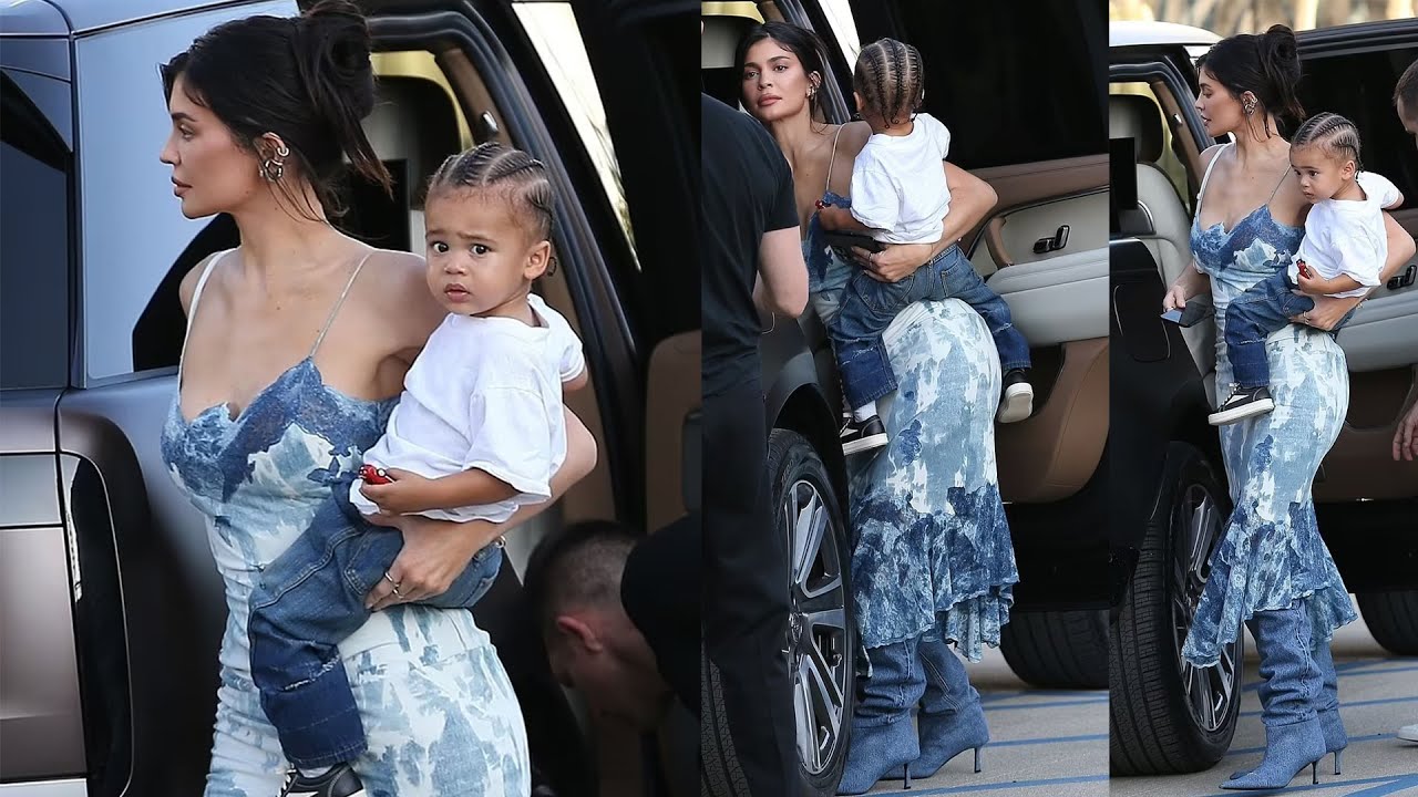 Kylie Jenner put on a fashion-forward display as stepped out with her son Aire in Los Angeles 2 Kylie Jenner Put On A Fashion Forward Display As Stepped Out With Her Son Aire In Los Angeles