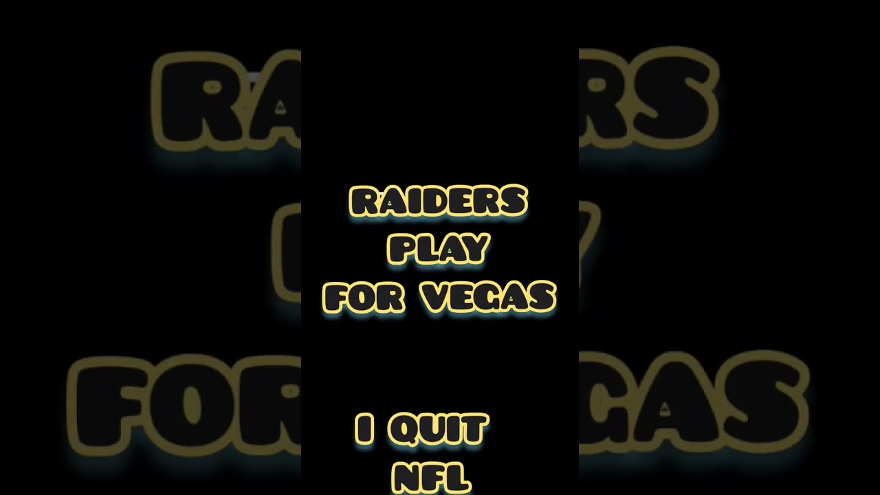 Las Vegas Raiders Are Legit Losing On Purpose #football #news