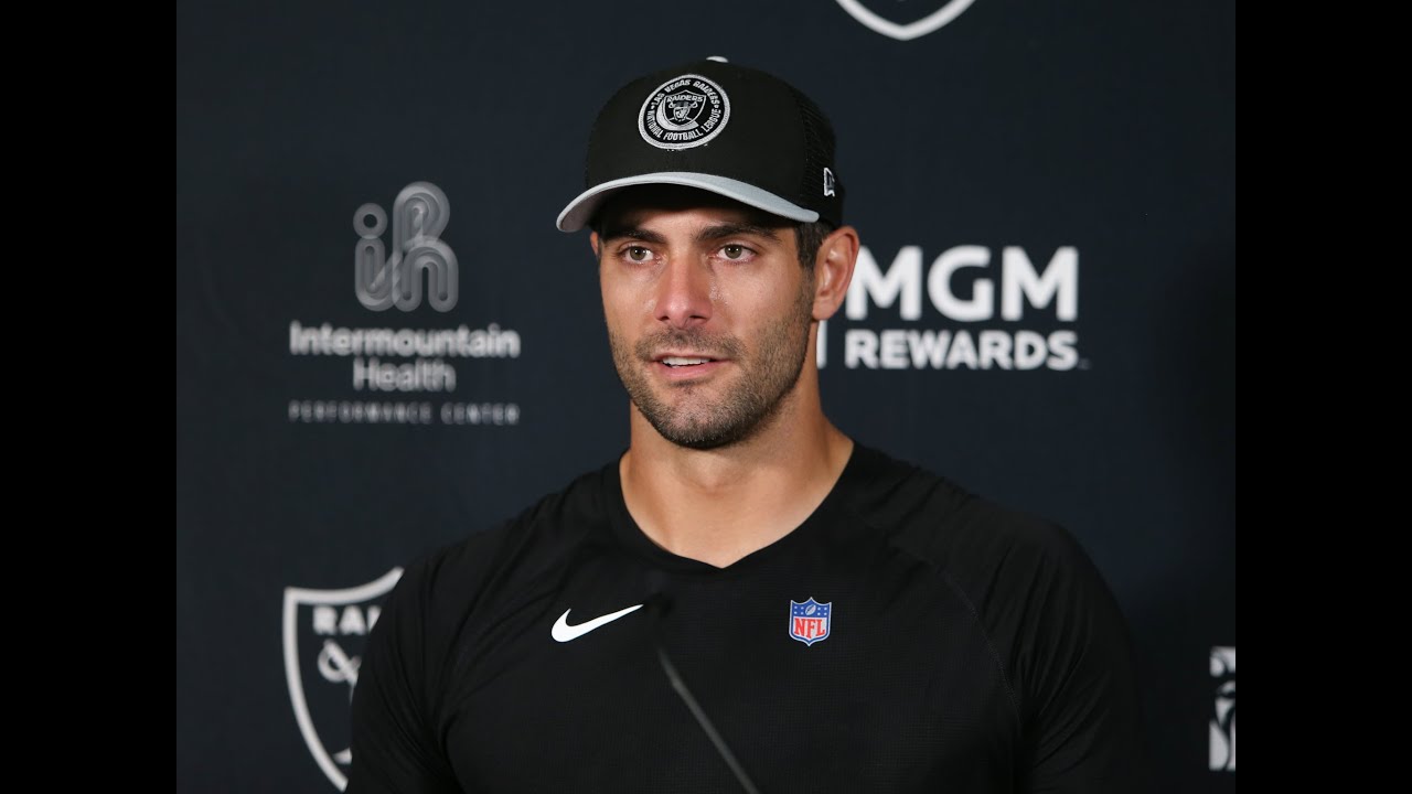 Las Vegas Raiders QB Jimmy Garoppolo on the Silver and Black, Pittsburgh Steelers, and Much More 1 Las Vegas Raiders Qb Jimmy Garoppolo On The Silver And Black, Pittsburgh Steelers, And Much More