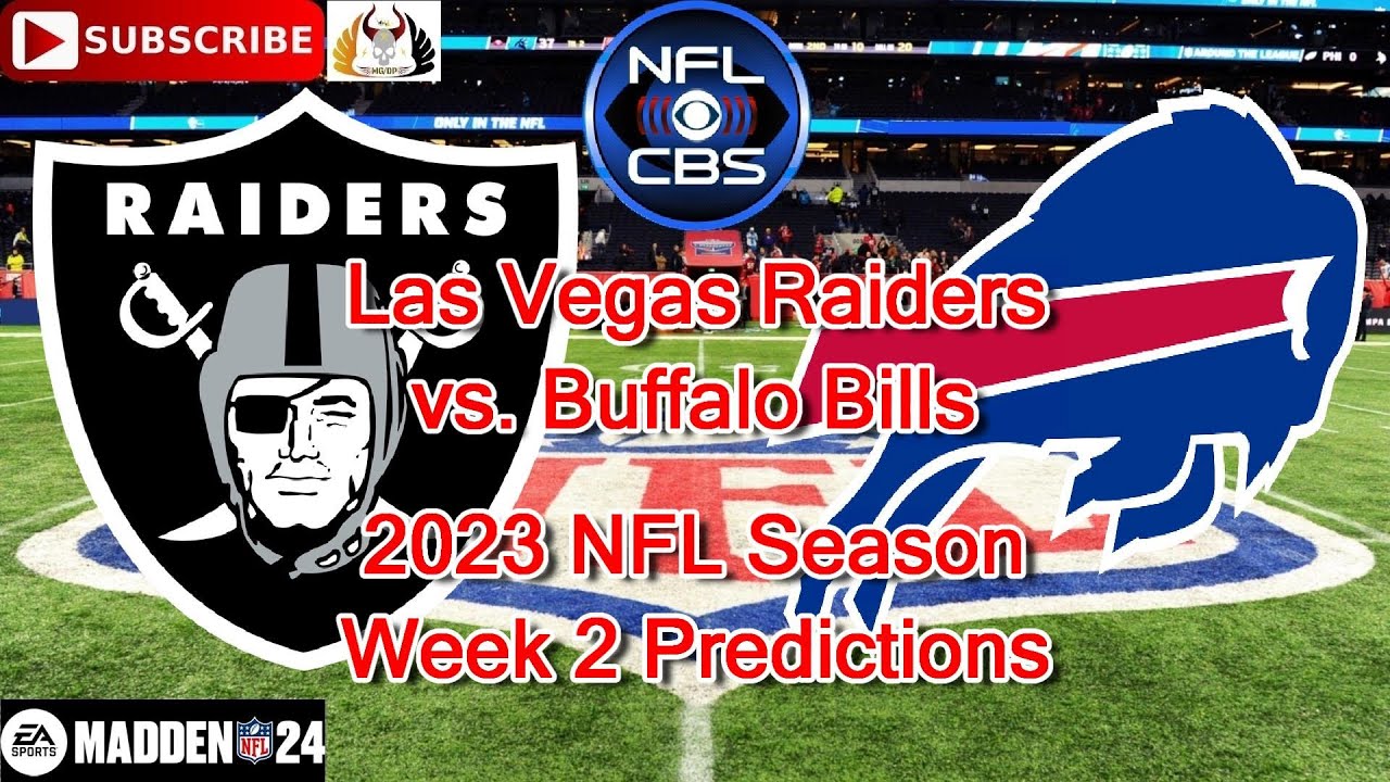Las Vegas Raiders vs. Buffalo Bills | 2023 NFL Season Week 2 | Predictions Madden NFL 24 1 Las Vegas Raiders Vs. Buffalo Bills | 2023 Nfl Season Week 2 | Predictions Madden Nfl 24