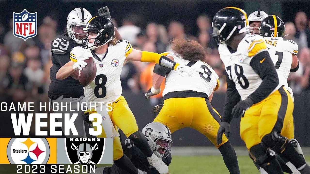 Las Vegas Raiders Vs. Pittsburgh Steelers Full Game Highlights | Nfl Week 3, 2023