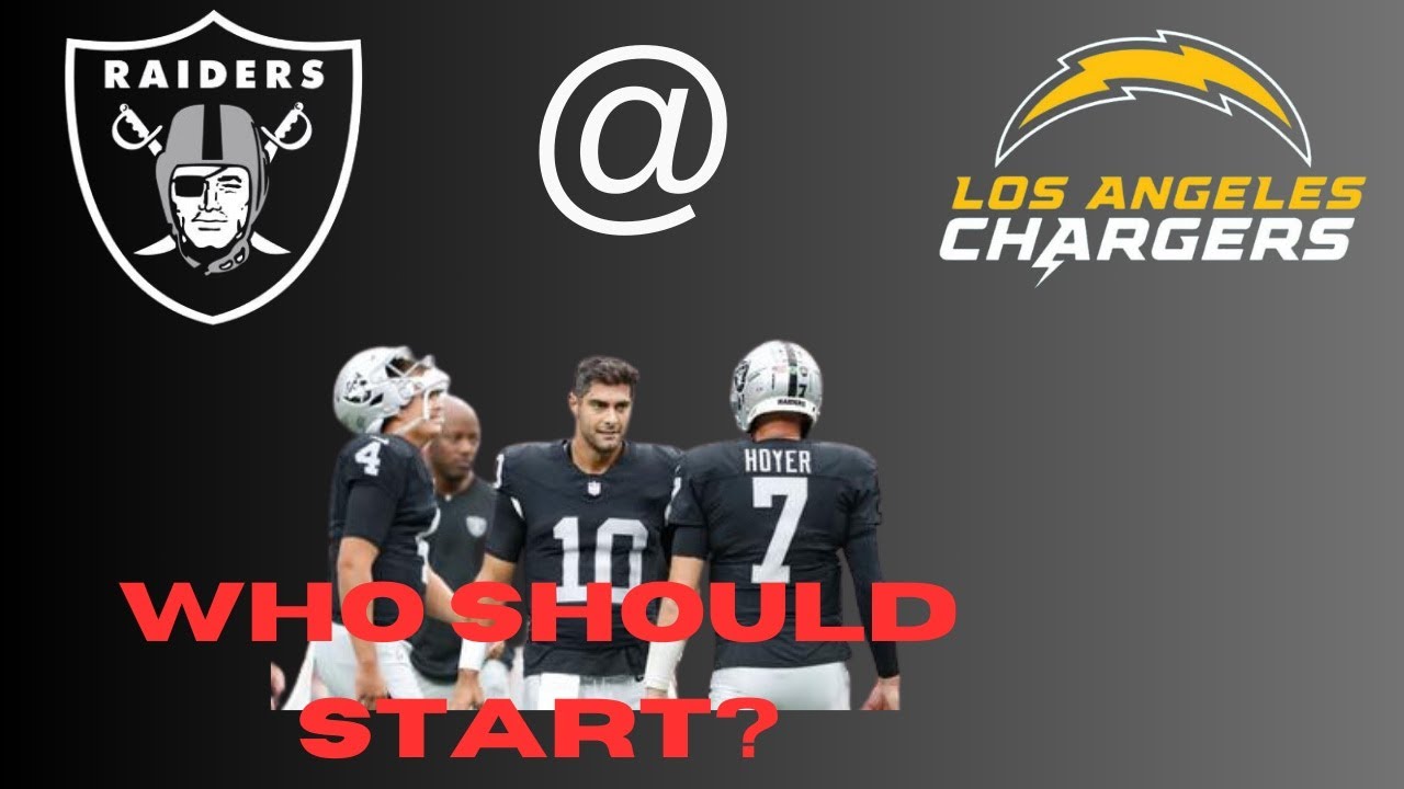 Las Vegas Raiders Week 4 Raiders @ Chargers Preview Who Starts At Qb Garoppolo, O’connell, Hoyer?