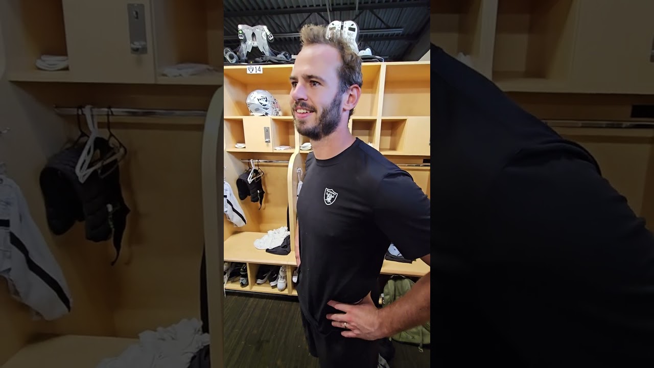 Las Vegas Raiders Wr Hunter Renfrow From West Virginia Locker Room