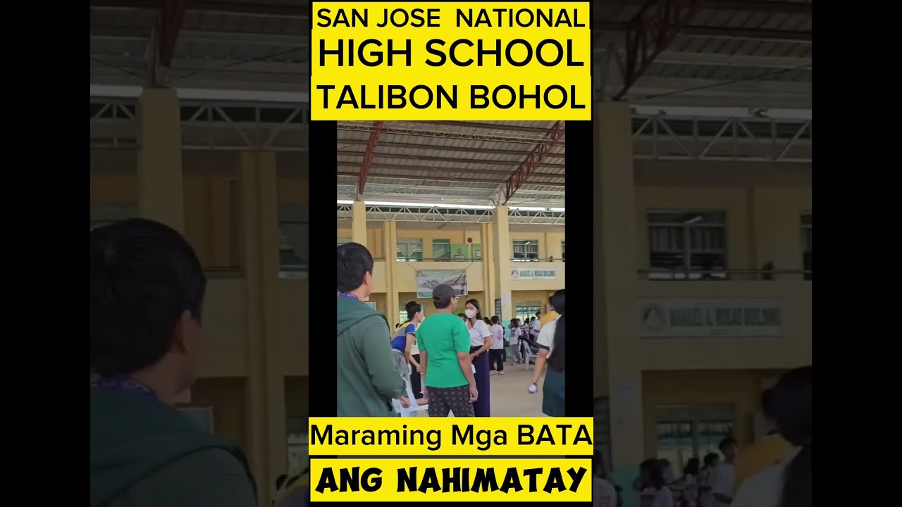 MARAMING MGA BATA, NAHIMATAY SA SAN JOSE NATIONAL HIGH SCHOOL TALIBON BOHOL, NAKITA ITIM NA LALAKI 2 Maraming Mga Bata, Nahimatay Sa San Jose National High School Talibon Bohol, Nakita Itim Na Lalaki