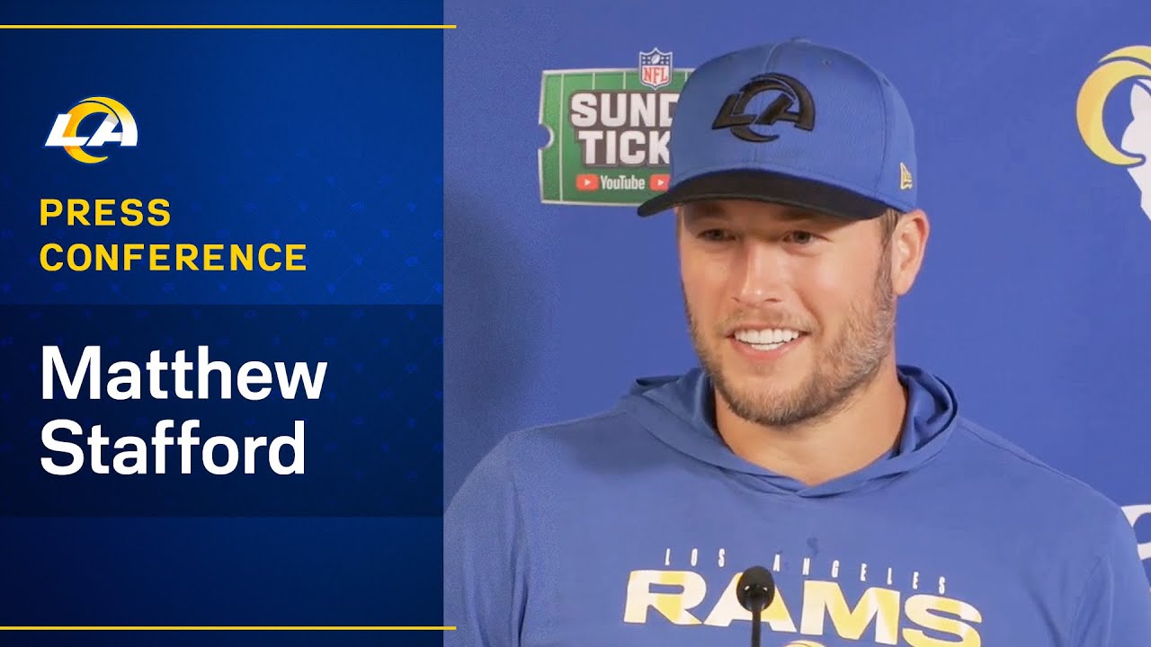 Matthew Stafford Addresses The Media Heading Into Sunday’s Game Against The 49ers