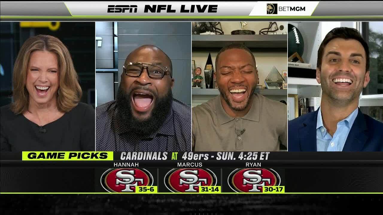 Nfl Live Unanimously Chooses The 49ers To Beat The Cardinals In Week 4 👀