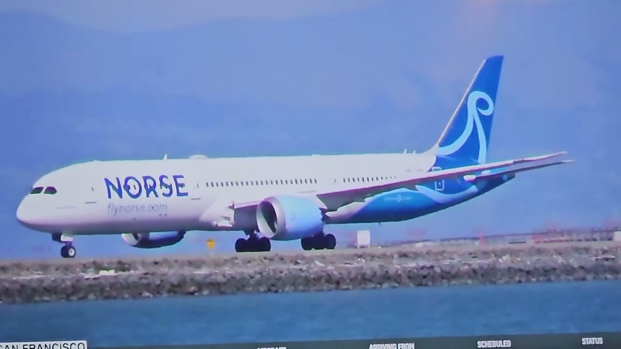 Norse Flight 732 Heavy From Sfo Airport To Lgw Airport A 787 900 Takeoff On Runway 28l