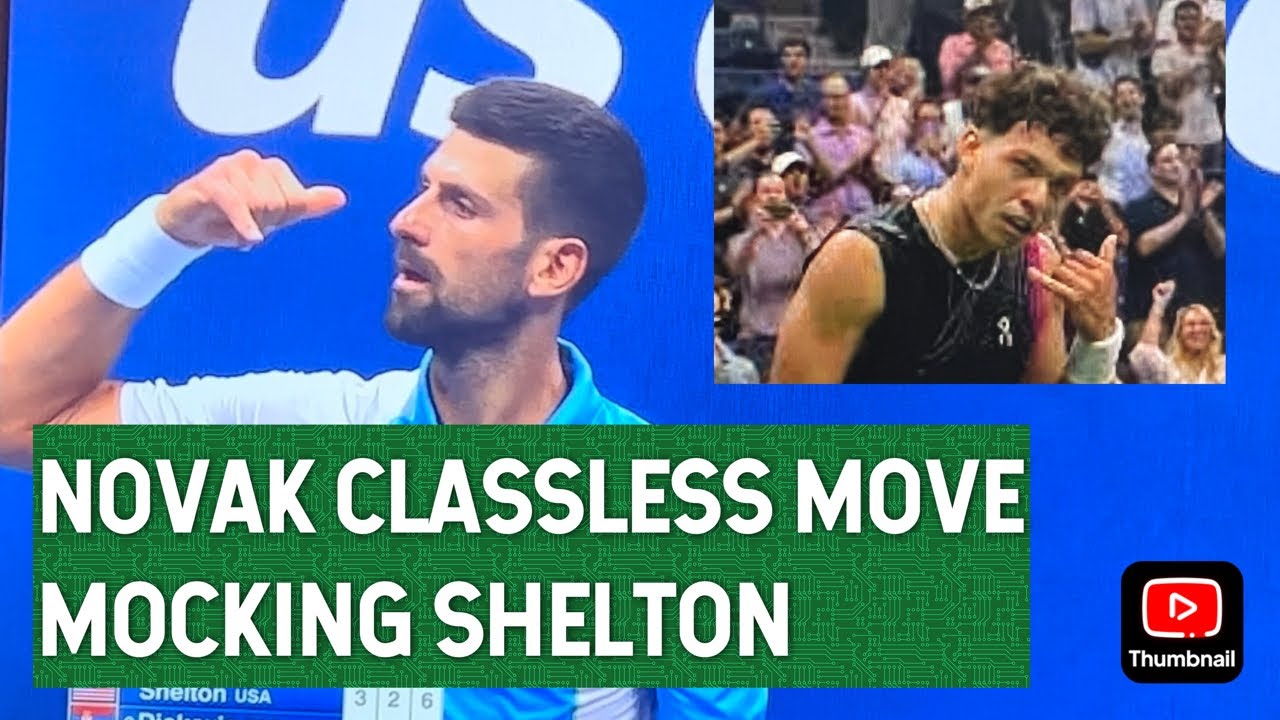 Novak Djokovic Mocks Ben Sheldon Phone Gesture After Us Open In Classless Move Ben Disliked