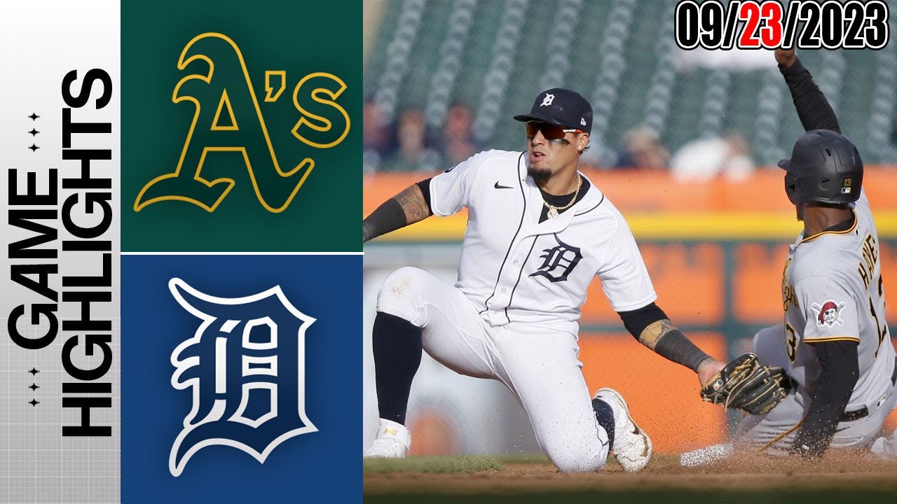 Oakland Athletics Vs Detroit Tigers Full Highlights [today] September 23, 2023