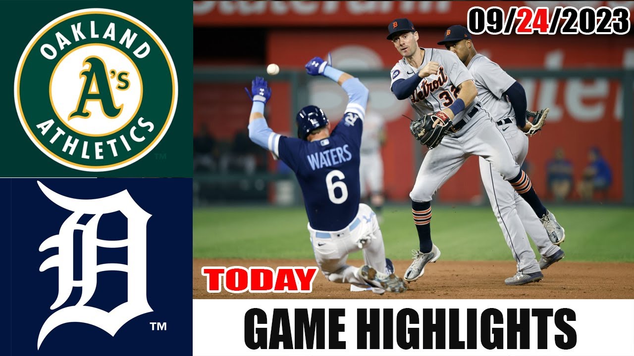 Oakland Athletics Vs Detroit Tigers Full Highlights [today] September 24, 2023