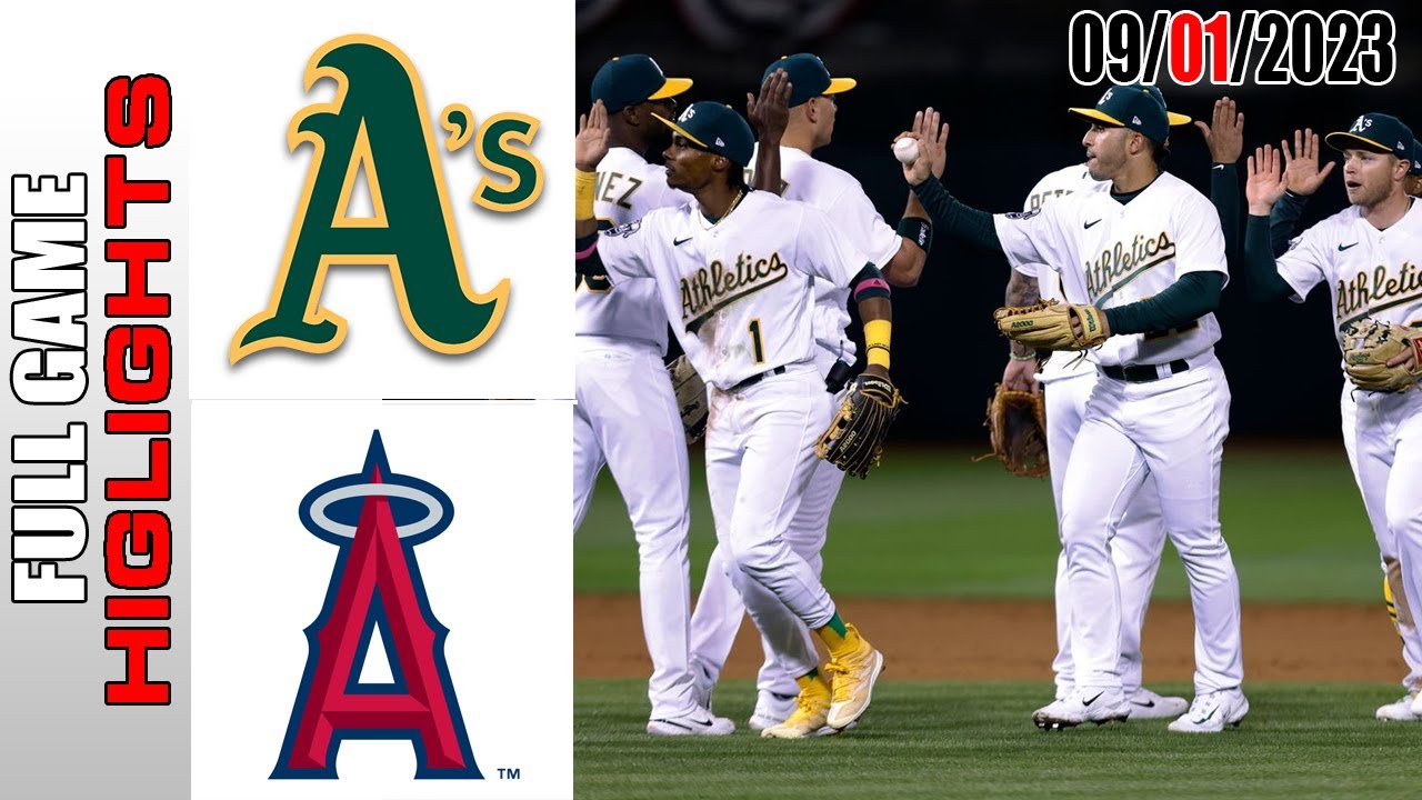 Oakland Athletics Vs Los Angeles Angels Full Highlights [today] | September 01, 2023 | Mlb 2023