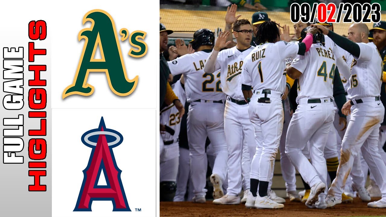 Oakland Athletics Vs Los Angeles Angels Full Highlights [today] | September 02, 2023 | Mlb 2023