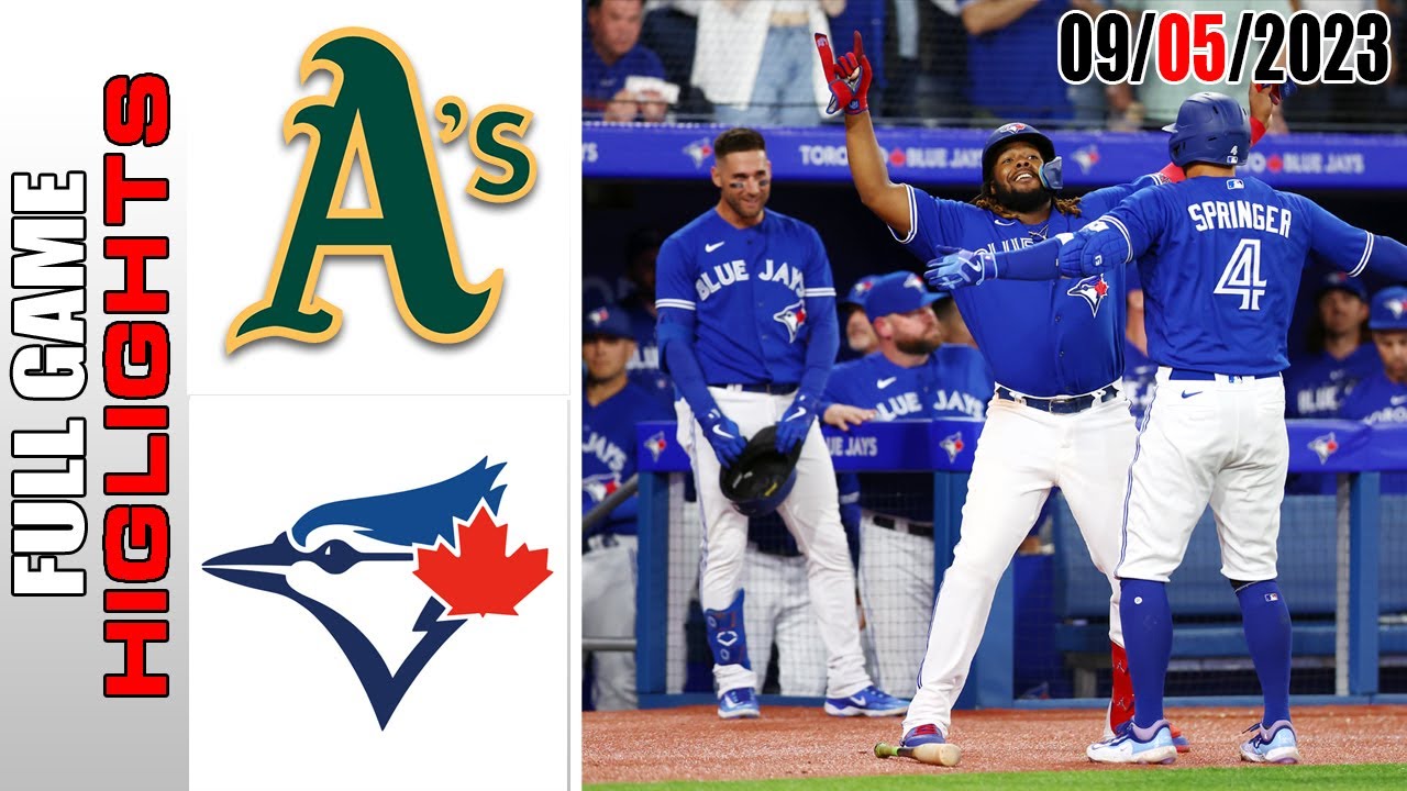 Oakland Athletics Vs Toronto Blue Jays Full Highlights [today] September 05, 2023 | Mlb 2023