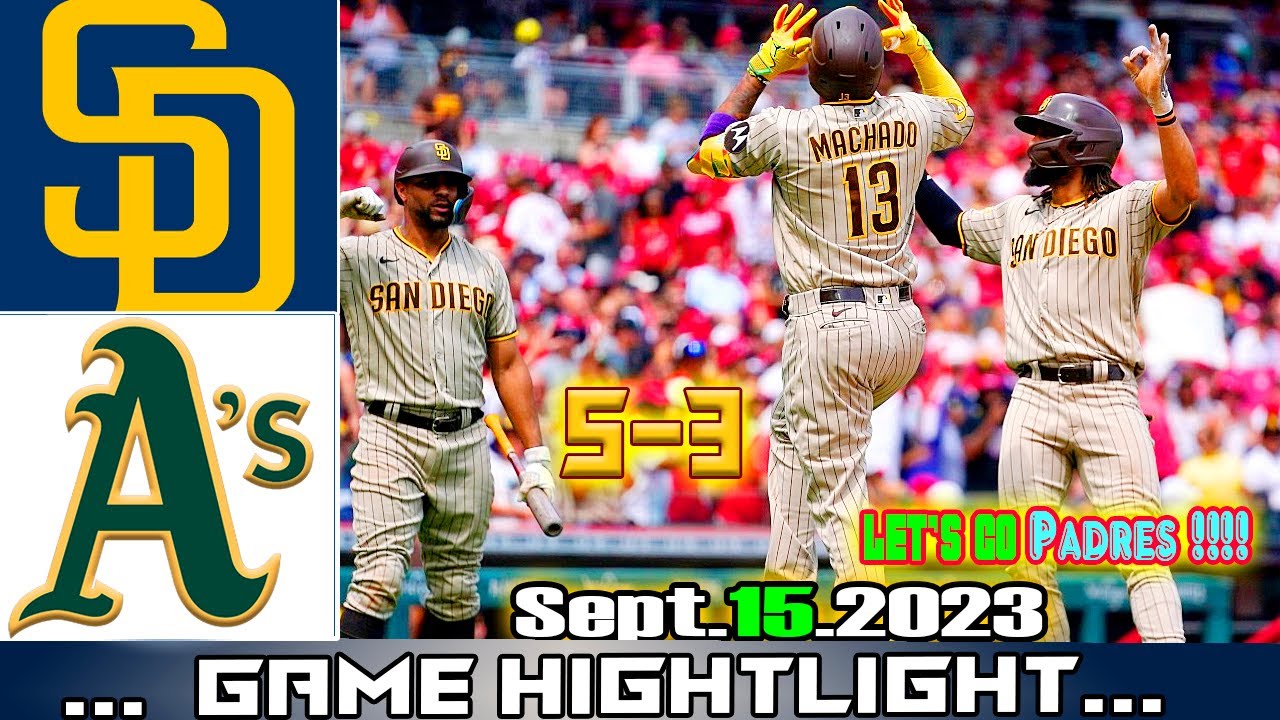 Padres Vs. A’s (09/15/23) [5+6+7th Innings] Game Hightlights | Mlb Hightlights 2023