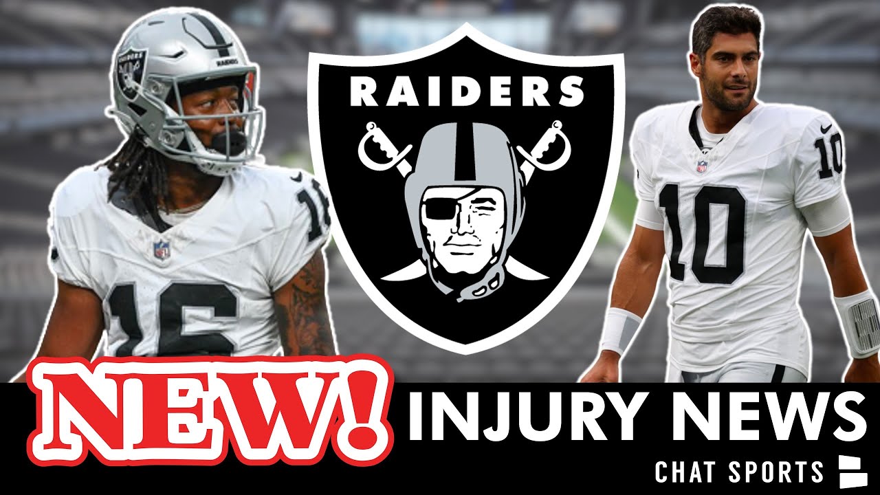 Raiders Injury News On Davante Adams, Jimmy Garoppolo, Jakobi Meyers, Tre’von Moehrig | Nfl Week 2