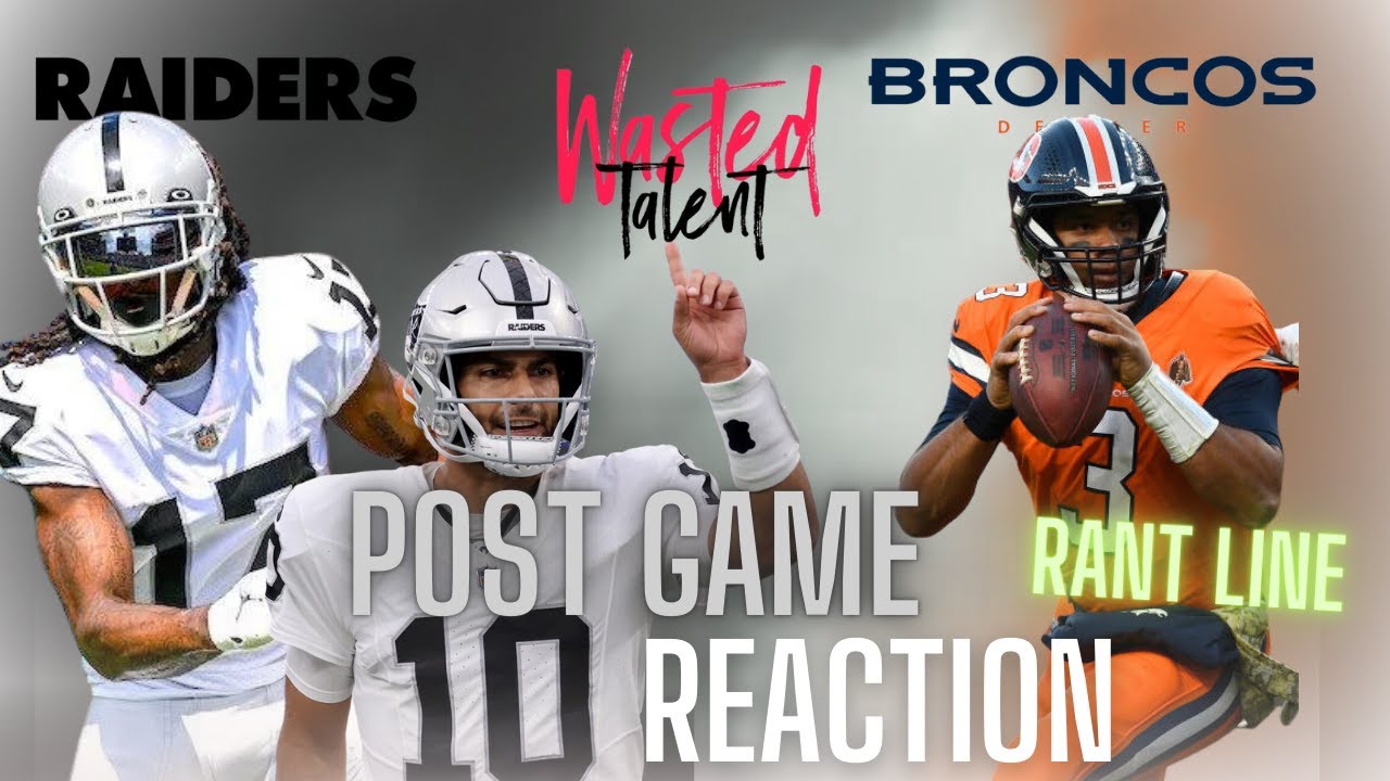 #raiders: Las Vegas Raiders Vs Denver Broncos Postgame Reaction