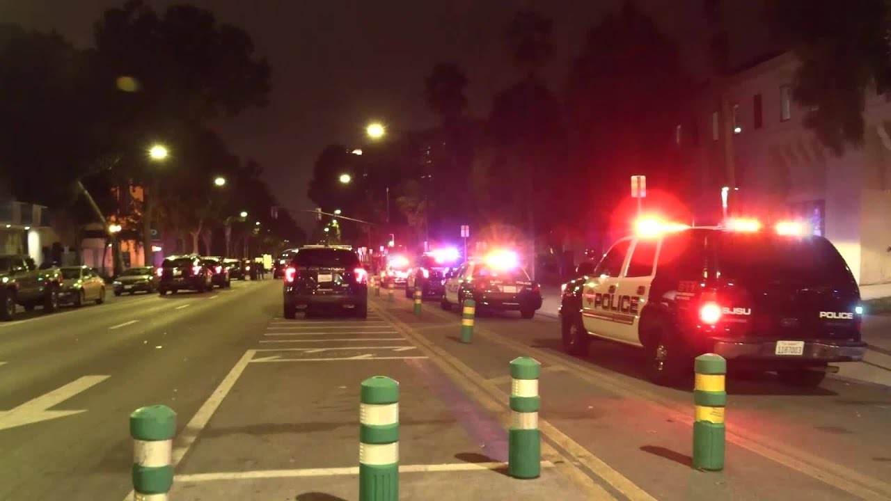 Raw: Police Investigate The Scene Of A Fatal Stabbing Near The San Jose State Campus