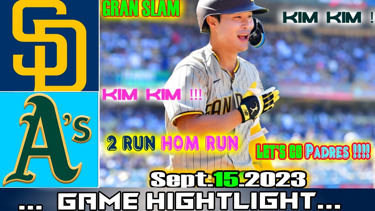 Sd Padres Vs. Oakland Athletics (09/15/23) Today Game Hightlights | Mlb Hightlights 2023