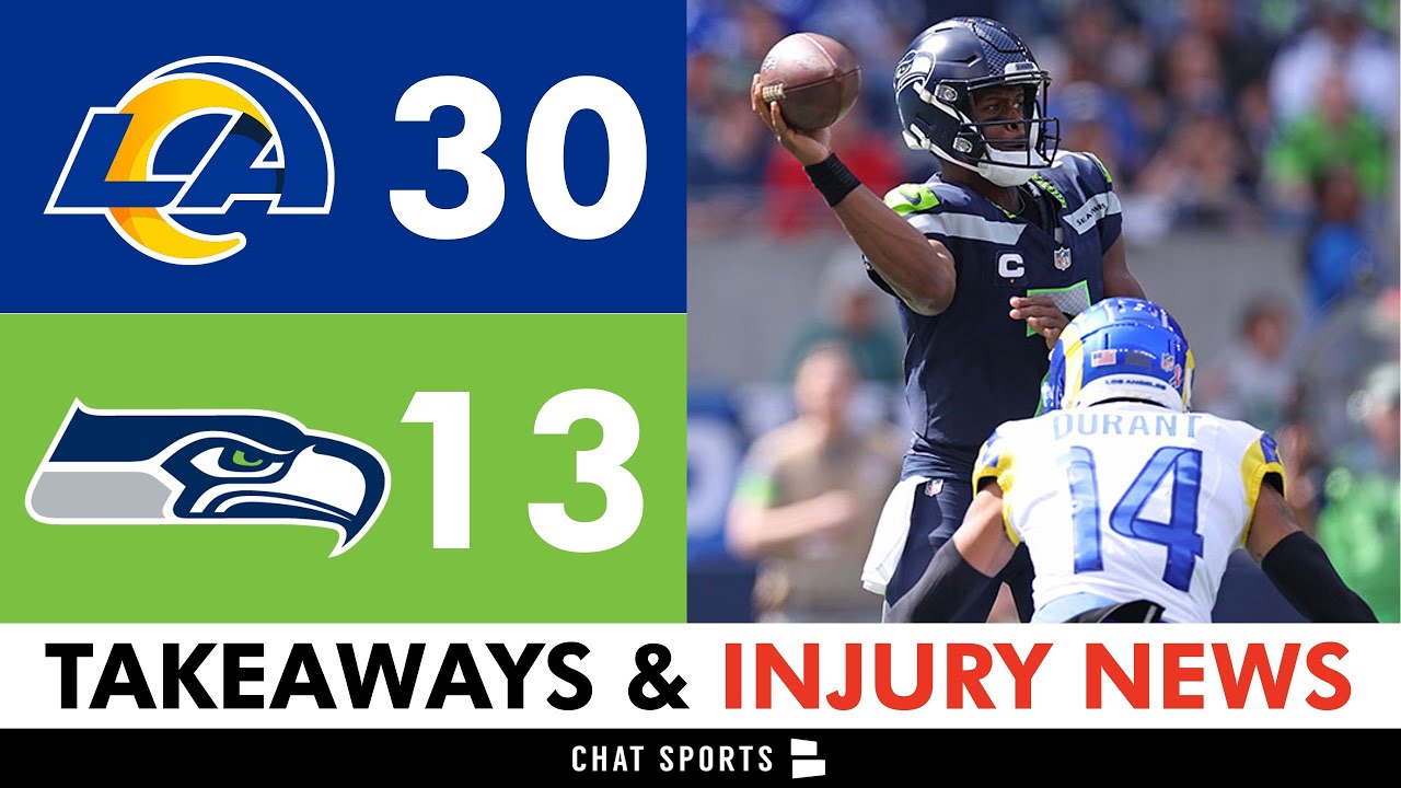 Seahawks Instant Reaction & News After 30 13 Loss Vs. Rams: Charles Cross, Abraham Lucas Injury News
