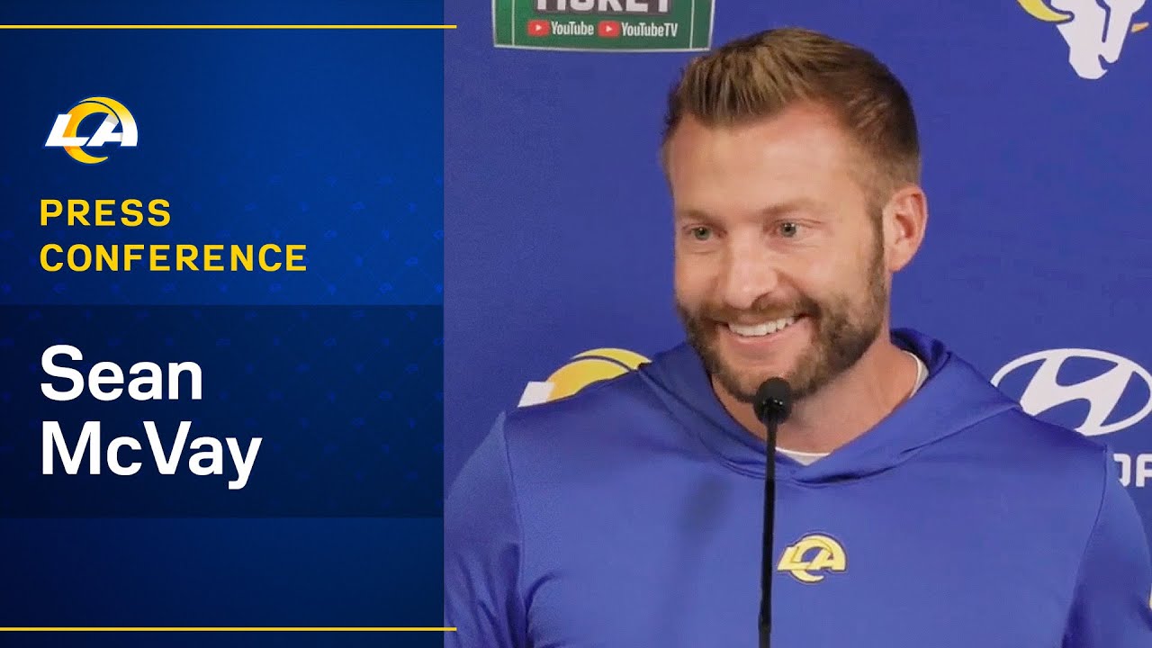 Sean McVay Addresses The Media Ahead Of Sunday's Matchup Against The Colts 2 Sean Mcvay Addresses The Media Ahead Of Sunday’s Matchup Against The Colts