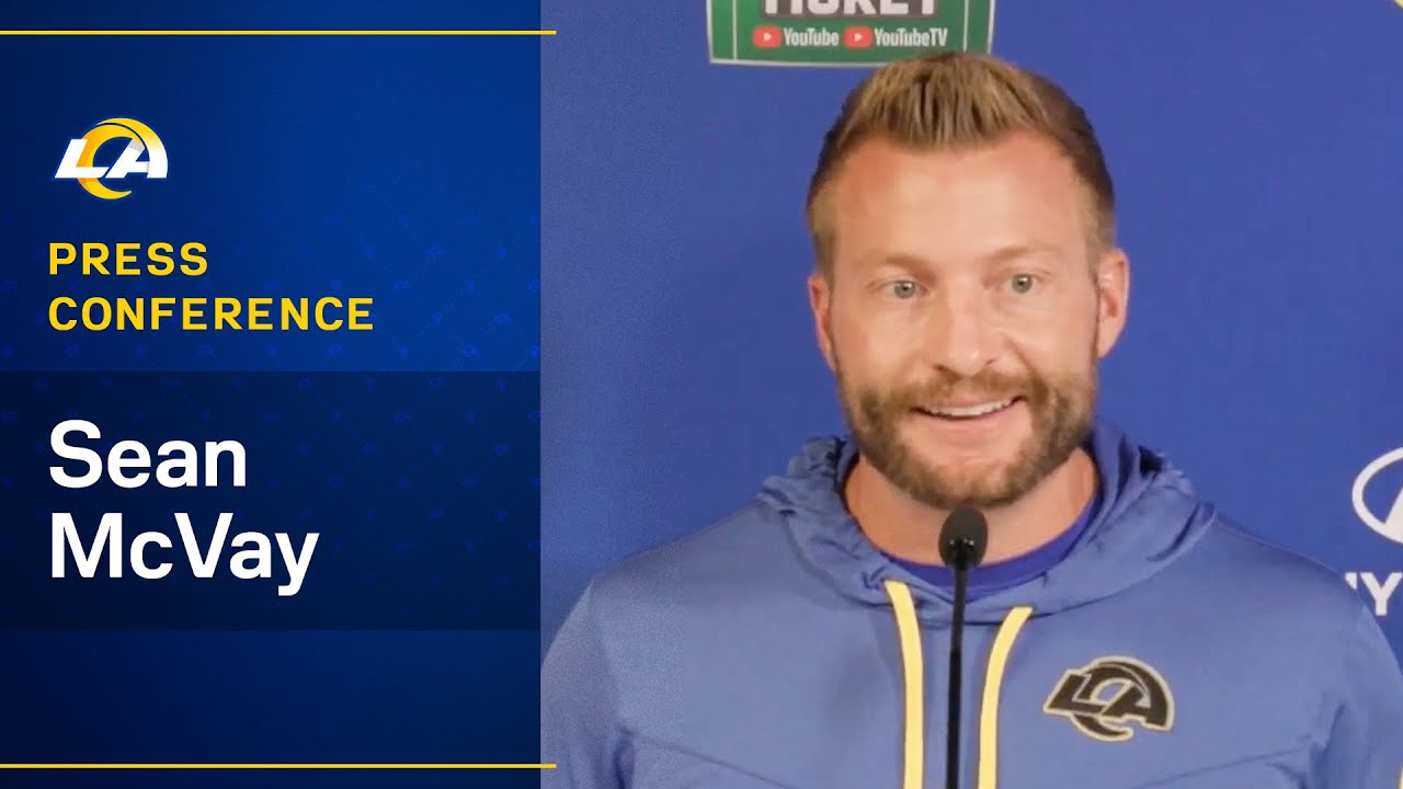 Sean Mcvay Addresses The Media Heading Into Sunday’s Matchup Against The 49ers