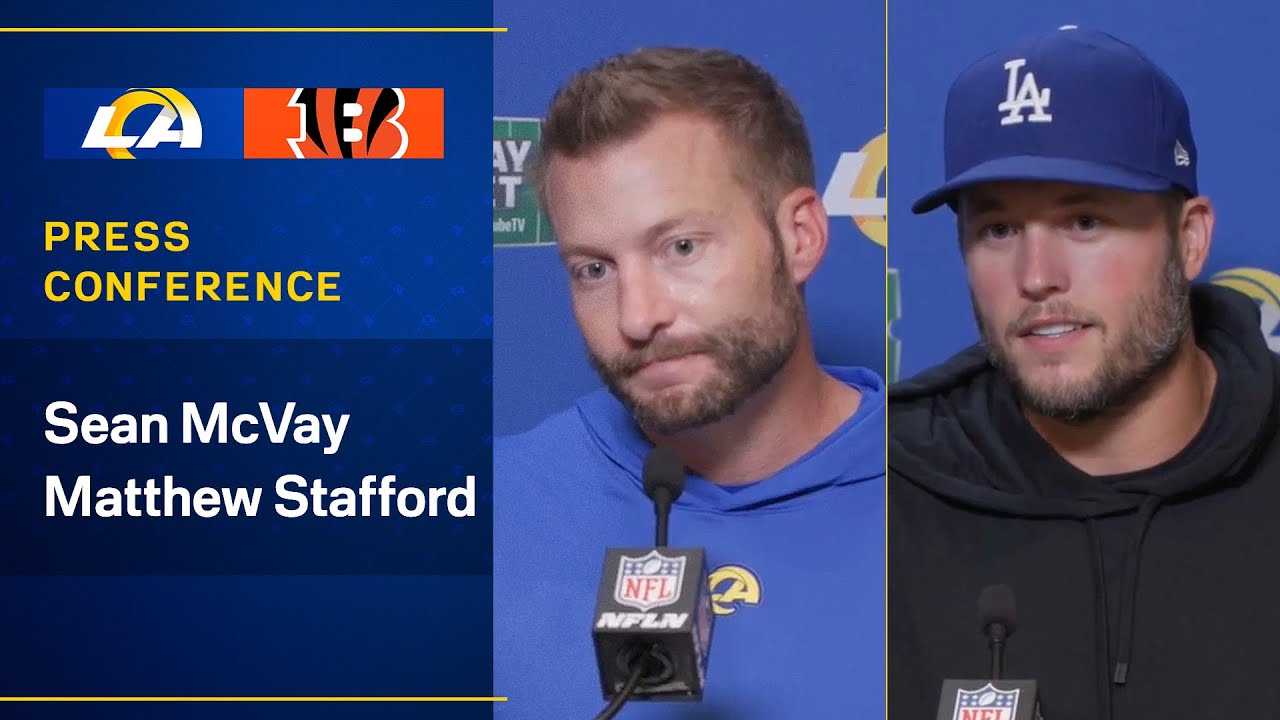 Sean Mcvay & Matthew Stafford Address The Media Following Mnf Matchup Against The Bengals