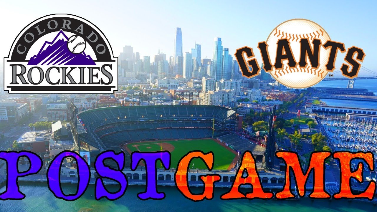 Sf Giants Vs Colorado Rockies Game 1 (oracle Park) Postgame