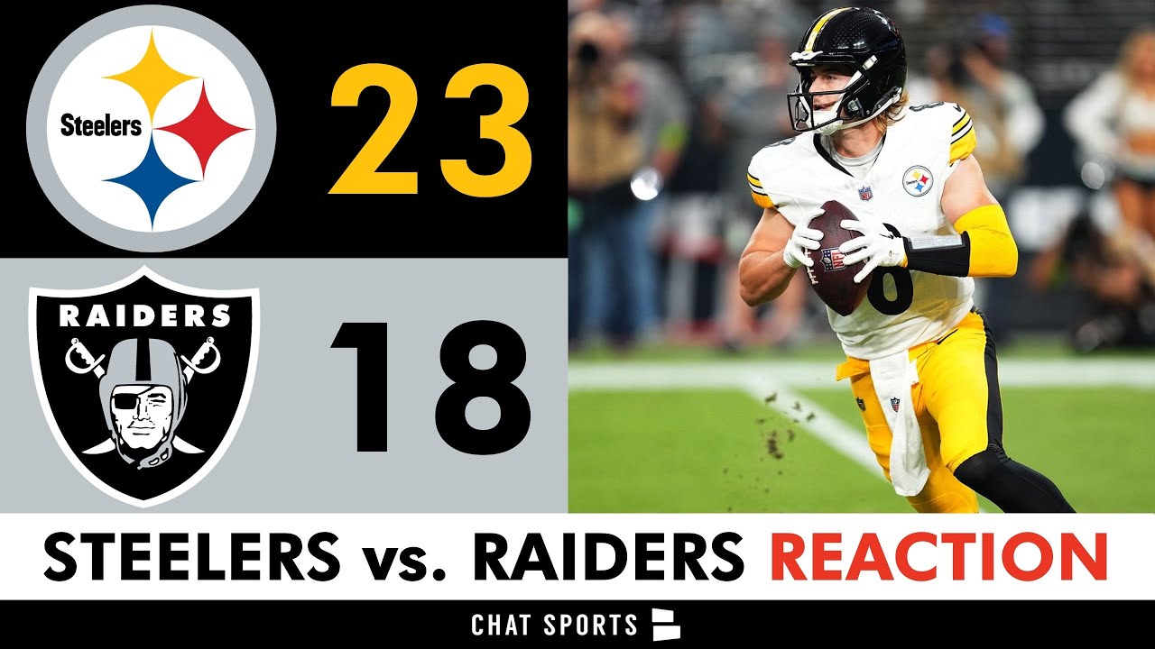 Steelers Instant Reaction & News After 23 18 Win Vs. Raiders – Is Kenny Pickett Officially Back?