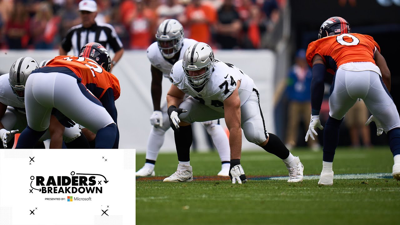 The O Line Worked Together To Give Jimmy G A Clean Pocket Vs. Broncos | Raiders Breakdown | Nfl