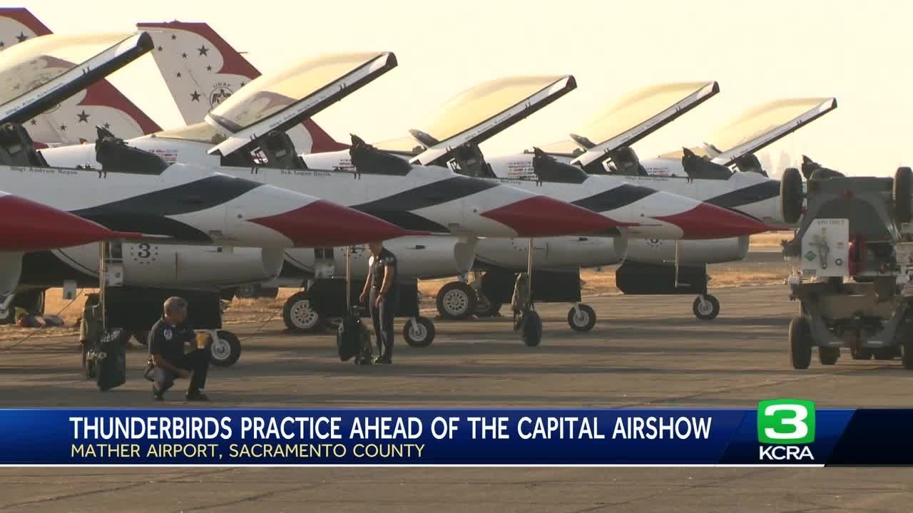 Thunderbirds Practice Ahead Of The Capital Airshow
