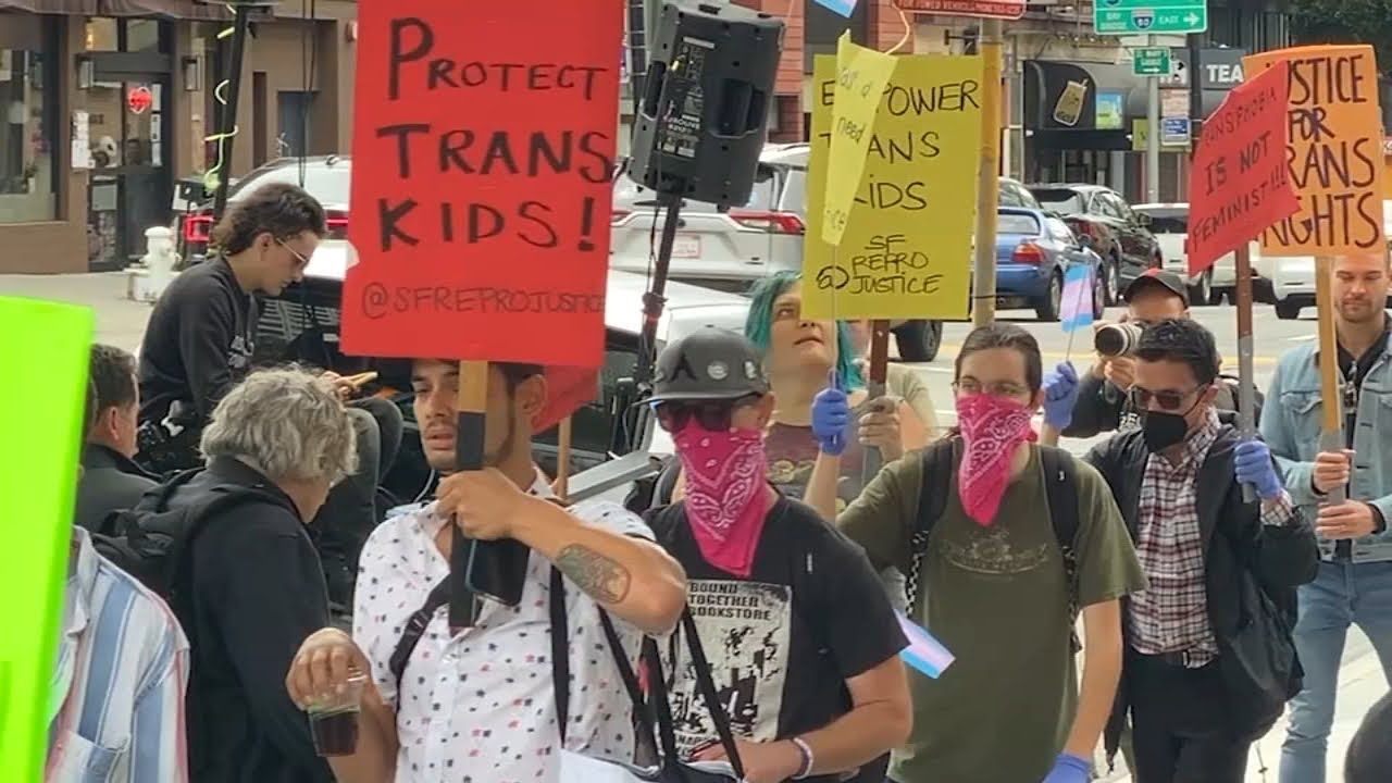 Transgender Rights Activists Protest Women’s Liberation Group Convention In Sf