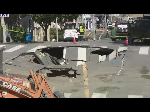 Water Main Break Causes Major San Francisco Sinkhole